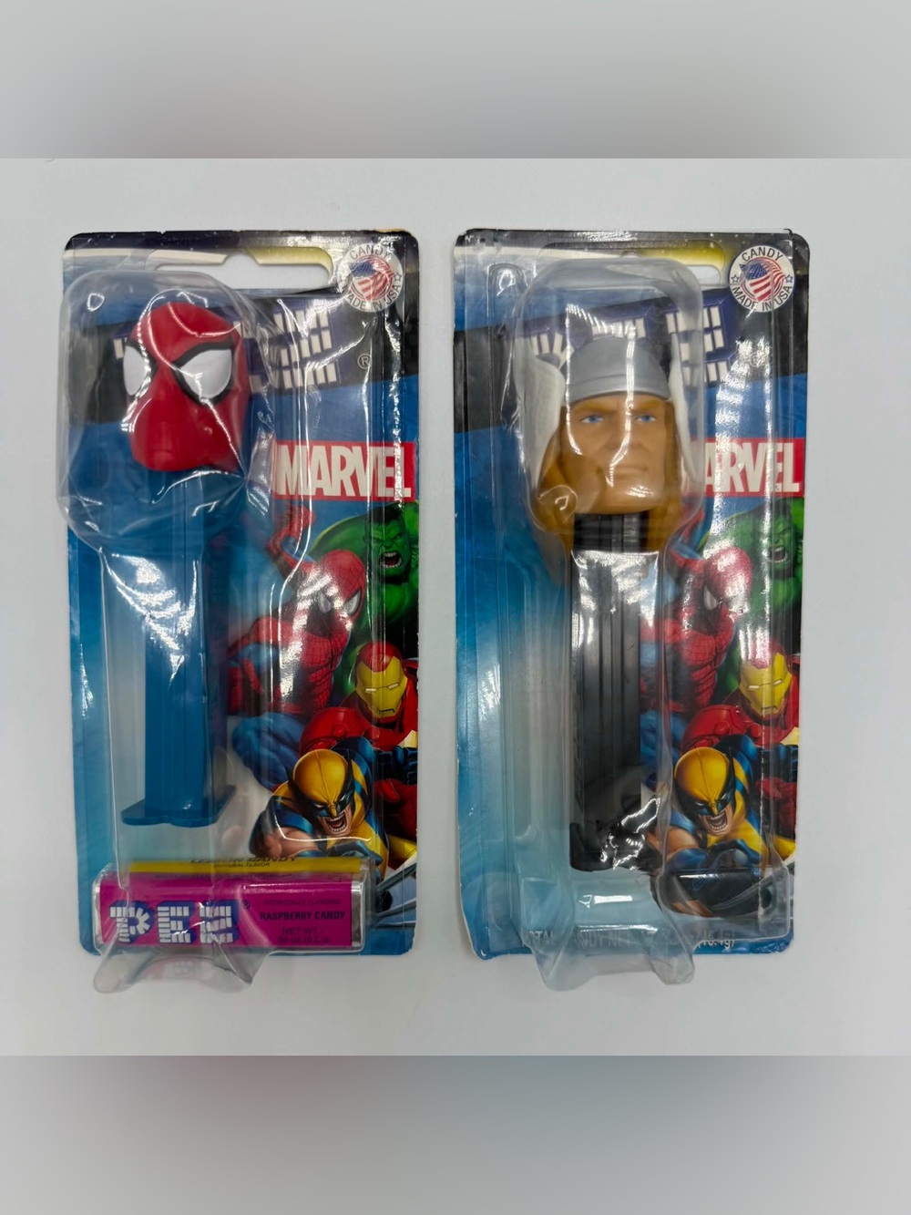 Lot of Marvel Pez Dispensers